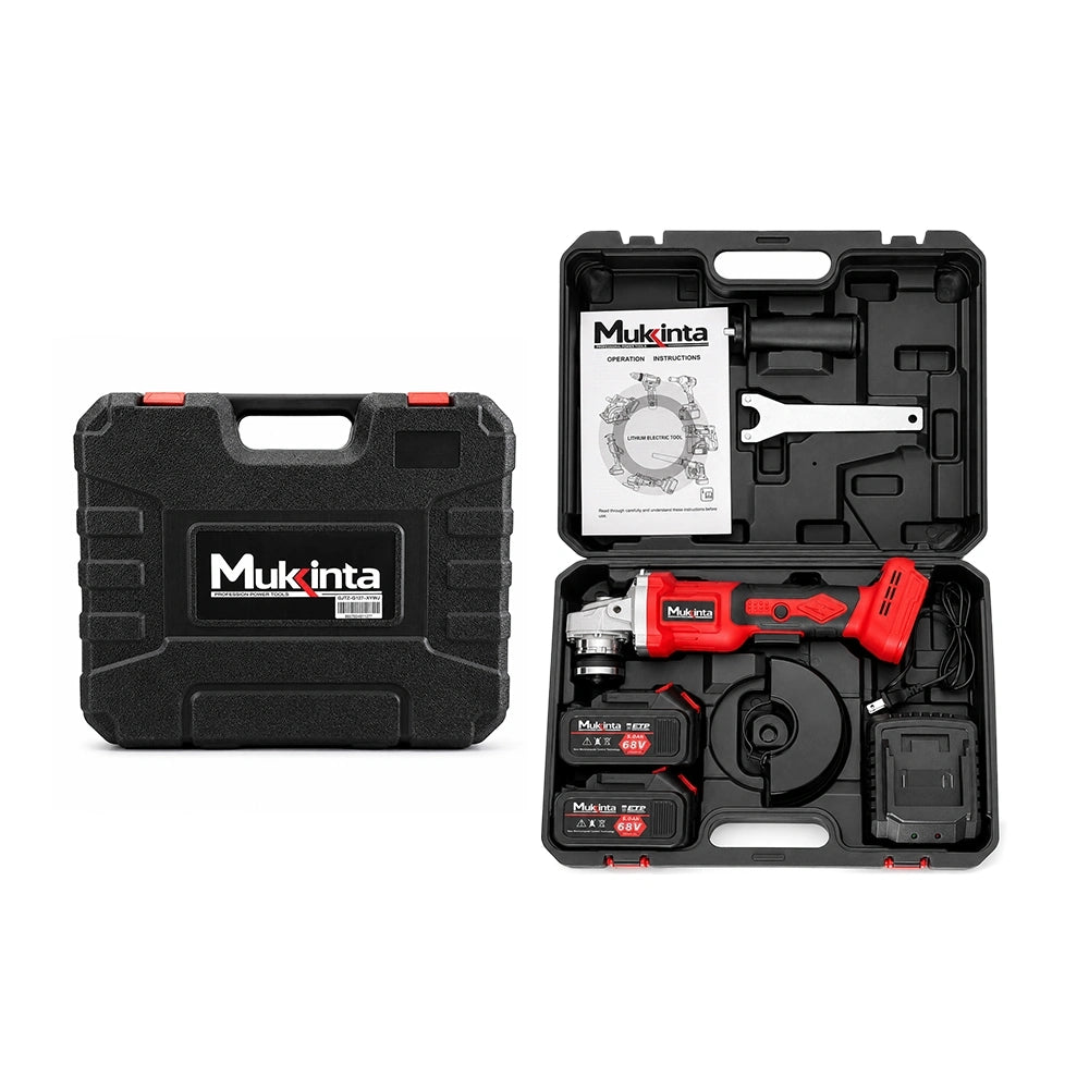 Amoladora Angular Inalámbrica Mukinta 48V de 125 mm con 2 Baterías | GJTZ-G127