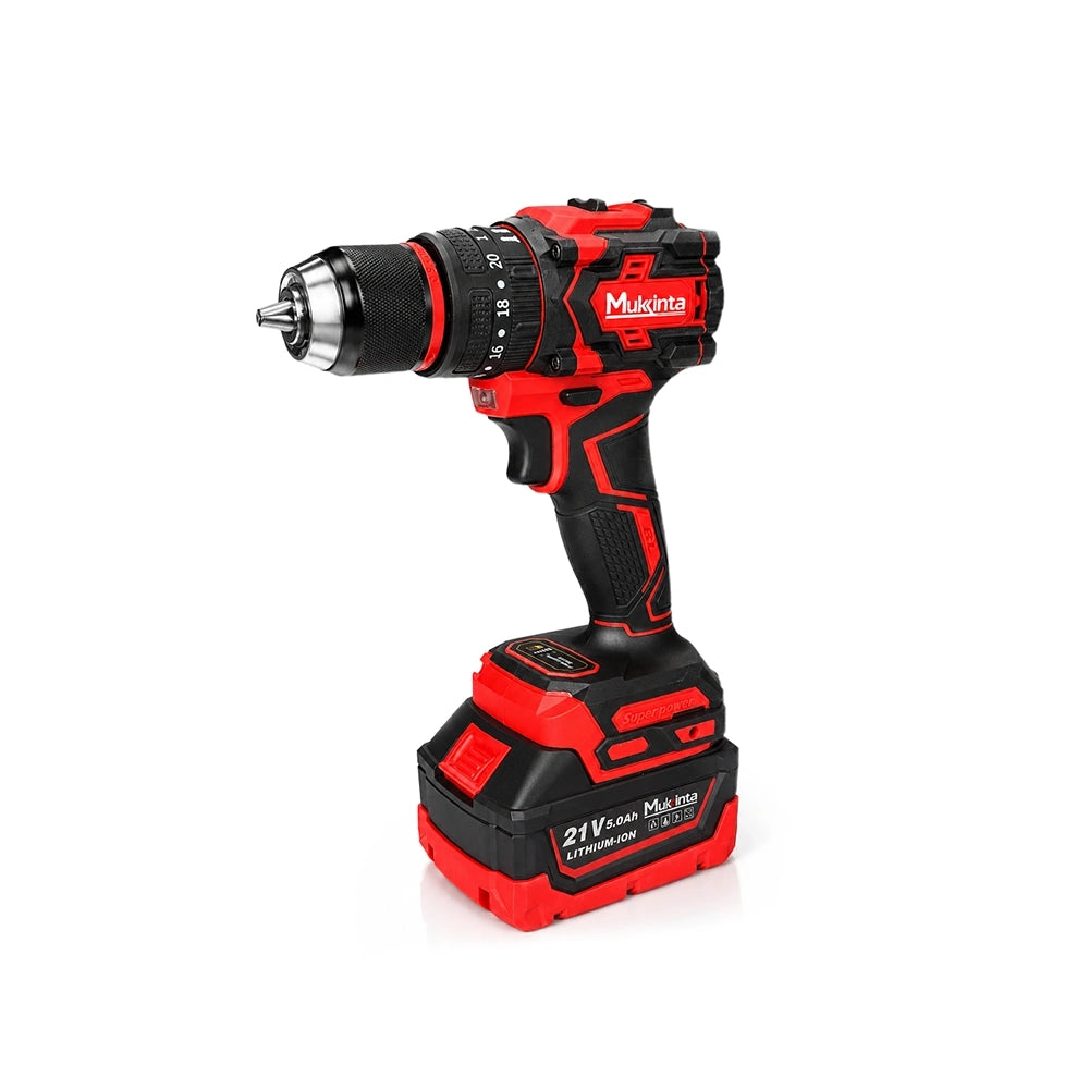 Kit Mukinta 48V Taladro de Impacto y Amoladora Angular de 125 mm con 2 Baterías | GJTZ-G126